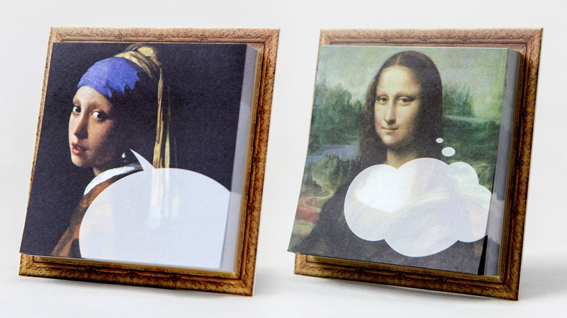 Illustration for article titled Masterpiece Sticky Notes Let the Mona Lisa Remind You To Get Milk